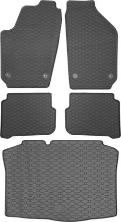 OEM Juego De Alfombrillas De Goma Para Coche Y Maletero Para Skoda Fabia I Hatchback (2000-2008)