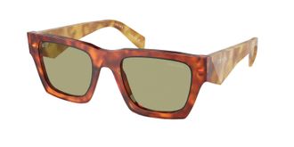 Prada Green Square Mens Sunglasses PR A06S 11P60C 50