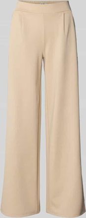Ichi Straight Leg Bundfaltenhose mit Galonstreifen Modell KATE in Beige, Gr&ouml;&szlig;e XXL