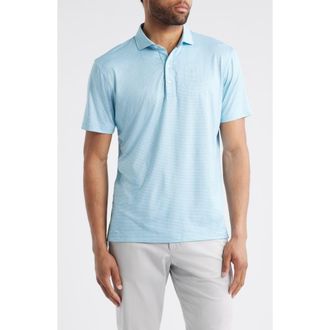 Johnnie-O Tundra Microprint Featherweight Performance Polo in Palisades Blue at Nordstrom Rack, Size X-Large