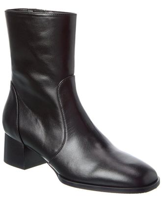 Stuart Weitzman Nola Zip Leather Bootie