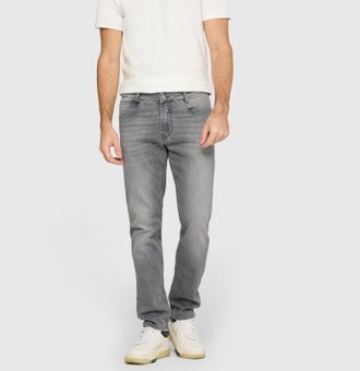 MAC Broeken Straight-Jeans MAC Arne Pipe, Herren, Gr. 31, L&auml;nge 34, authentic summer grau, Denim/Jeans, Obermaterial: 93% Baumwolle, 5% Elastomultiester, 2% Elast