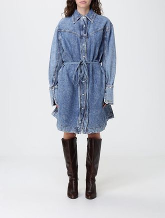 HUGO BOSS Abito chemisier in denim di cotone