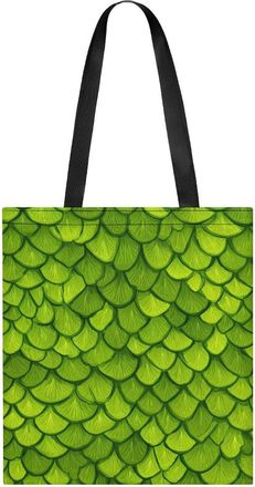 Generic Snakeskin Pattern Print Tote Bag for Women Men Shoulder Bags Purses Pouch Handbags