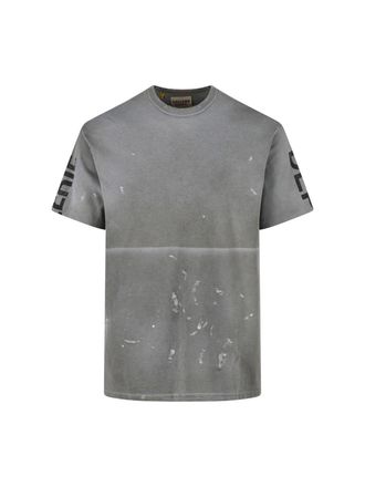 Gallery Dept. Distressed Graphic T-Shirt With Paint-Splatter Effect