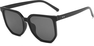 Generic Fashion Large Frame Mens Outdoor Commuting Sunglasses Womens Party Vacation Photo Shoot Sun Glasses(Black)