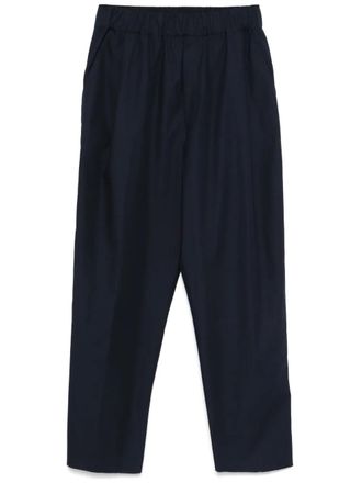 Laneus poplin trousers - Blue