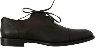 Dolce & Gabbana Bruine Leren Veterschoenen Heren