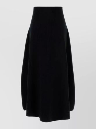 Extreme Cashmere stretch cashmere blend skirt flared high waisted