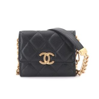 Chanel Pre-owned Shoulder Bags, female, Black, Size: ONE SIZE Pre-owned Card Case