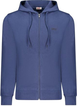 Rifle Blauw Katoenen Hoodie voor Mannen
