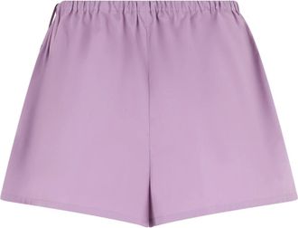 Prada Casual Shorts, female, Purple, Size: XS Elegant High-Waisted Shorts