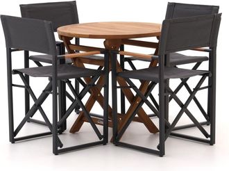 Bellagio la vita attrattiva Bellagio Pasolini/Preston ø 80cm dining tuinset 5-delig inklapbaar