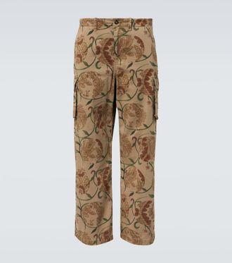 Our Legacy Mount floral cotton cargo pants