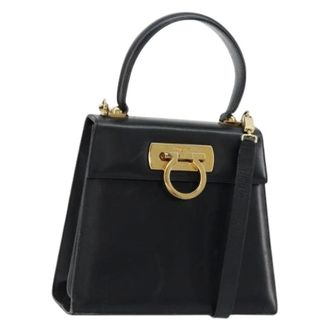Ferragamo Pre-owned Handbags, female, Black, Size: ONE SIZE Pre-owned Hand Bag