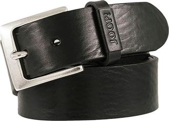 Joop Lederg&uuml;rtel JOOP JEANS, Herren, Gr. 11,5, schwarz, Rindsleder, G&uuml;rtel Lederg&uuml;rtel, mit eckiger Dornschliesse, im Vintage Look