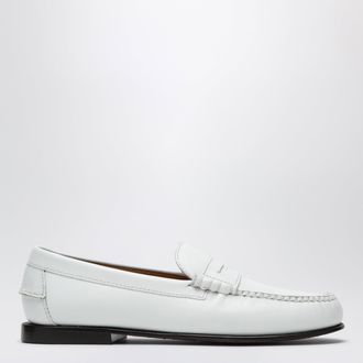 Sebago Danielle white leather loafers