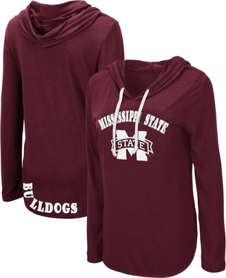 Colosseum Womens Colosseum Maroon Mississippi State Bulldogs My Lover Lightweight Hooded Long Sleeve T-Shirt at Nordstrom, Size Medium