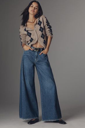 Joe's Side Pleat High-Rise Tapered Jeans