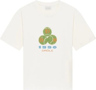 Dr&ocirc;le de Monsieur Drole DE Monsieur T-shirts en Polos - Heren - Tops - Wit - Maat: M Katoen