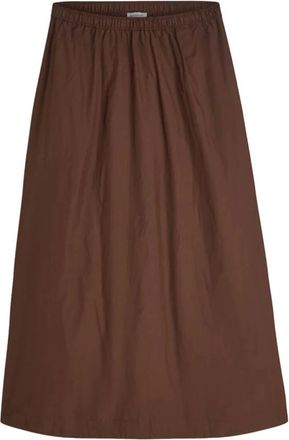 Summum Rokken, Dames, Bruin, XL, Polyester, Skirt Taft Light