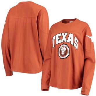 Pressbox Womens Pressbox Texas Orange Texas Longhorns Edith Long Sleeve T-Shirt in Burnt Orange at Nordstrom, Size X-Large