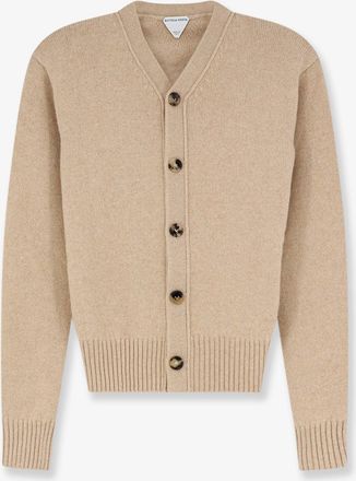 Bottega Veneta Cardigan in misto cashmere con patch logo Intrecciato - BOTTEGA VENETA - gender_Woman