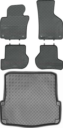 OEM Skoda Octavia Ii Kombi De 2005 A 2013. Juego De Alfombrillas De Goma Para Coche Y Maletero