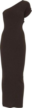 Max Mara Maxi Jurk - Dames - Maxi kleedjes - Bruin - S - Leer - Kleedjes