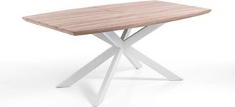 Oresteluchetta Oresteluchetta - Mesa Extensible Efecto Madera De Roble Cm. Al.76 X P.90 X L.160/210