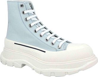 Alexander McQueen Alexander Mcqueen Mens Canvas Tread Slick Boot (Authentic Pre-Loved)