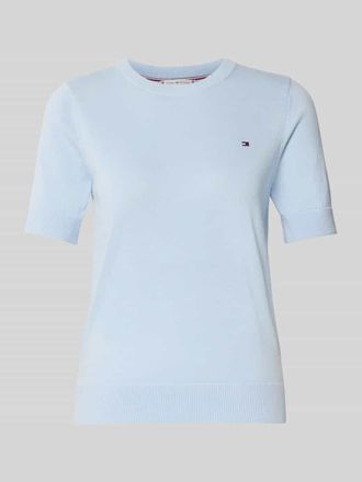 Tommy Hilfiger Regular Fit T-Shirt aus reiner Baumwolle in Hellblau, Gr&ouml;&szlig;e XS