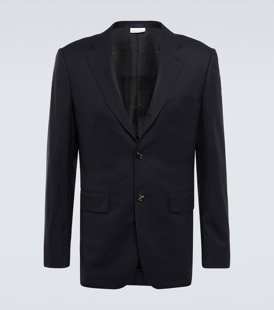 ジャケット COMME des GARCONS Embroidery single-breasted blazer Comme Des Garçons Embroidered Single-breasted Blazer In
