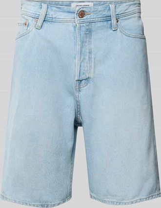 Jack & Jones Jack & Jones Loose Fit Jeansshorts im 5-Pocket-Design Modell TONY in Hellblau, Gr&ouml;&szlig;e XXL