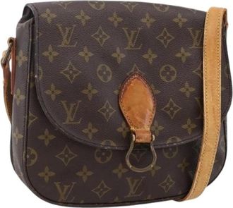 Louis Vuitton Pre-owned Saint Cloud Schoudertas - Dames - Vintage Schoudertas - Bruin - ONE Size - Leer - Vintage