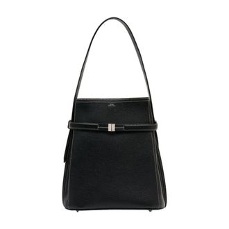 Toteme Bucket Bags, female, Black, Size: ONE SIZE Belted Bucket Purse