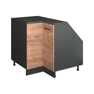 Vicco Armario Para Techo Inclinado Armario De Esquina Rion, Roble Dorado, 75.6 X 81.6 Cm Con 1 Puerta, Carcasa Del Armario 60 Cm De Profundidad, Vicco