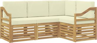 vidaXL Conjunto De Sof&aacute;s De Exterior 4 Uds. Vidaxl