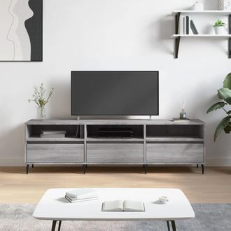 vidaXL Vidaxl - Mueble Para Tv Madera Contrachapada Gris Sonoma 150x30x44,5 Cm