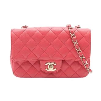 Chanel Pre-owned Leather chanel-bags - Dames - Pre-owned - Roze - Maat: ONE Size Leer