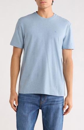 Calvin Klein Classic Fit Heathered Stretch Cotton Piqu&eacute; T-Shirt in Faded Denim at Nordstrom Rack, Size Xx-Large