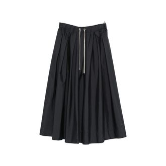 Max Mara Pineta Drawstring Pleated Midi Skirt