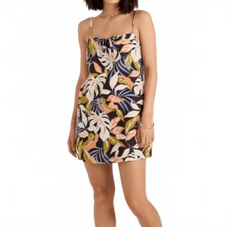 Volcom Folkin Stone Dress In Vintage Black