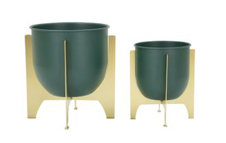 Mauro Ferretti Soporte Para Macetas Grent Shet Set De 2 Piezas Cm &Oslash; 24,5x26-19x21
