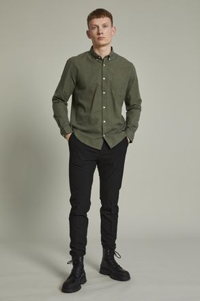 Matinique Overhemd met lang mouwen MAtrostol Regular fit khaki