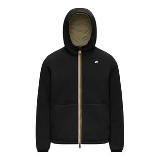 K-Way Jack Spacer Nylon Double Jacket - Heren - Jassen - Zwart - Maat: S Nylon