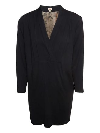 Kenzo Abito corto con scollo a V - Nero