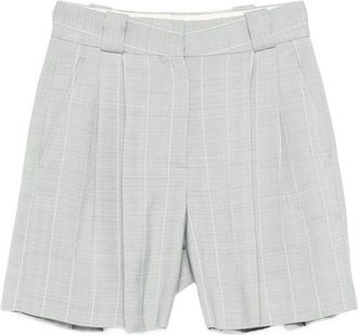 Blaz&eacute; Milano After You Fell Pinstripe Pleated Shorts