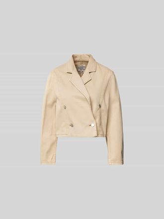 Baum Und Pferdgarten Cropped Jacke mit Reverskragen in Sand, Gr&ouml;&szlig;e 34