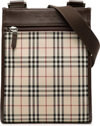 Burberry Pre-owned Burberry House Check Canvas Crossbody Ladies FNKS38D23YLLZI70